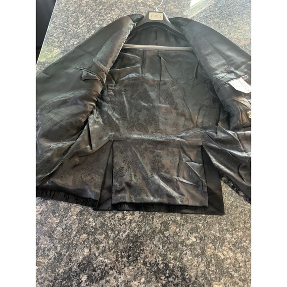 Tazio super 100 Pure wool tuxedo blazer Tux Jacket, Suit Jacket $469 NWT Black - Picture 7 of 13